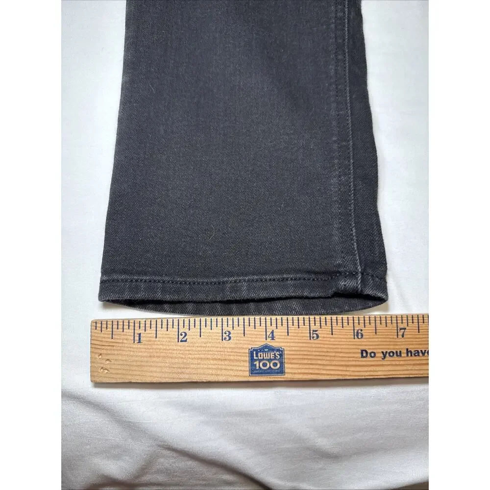 Old Navy Womens 18 Jeans Black Denim High Rise Wow Straight Comfort Stretch EUC - Picture 9 of 11